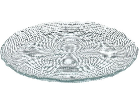 Cryspo Trio Πιάτο Γλυκού Γυάλινο Kanvas Clear 21cm