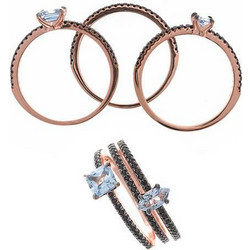 SALVATORE PLATA Δαχτυλίδι από ασήμι 925 Rose Gold (Μέγεθος:54) 136S0286/14