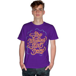 Stop Wishing Start Doing 2 (Κοντομάνικο Ανδρικό / Unisex) - Dark purple