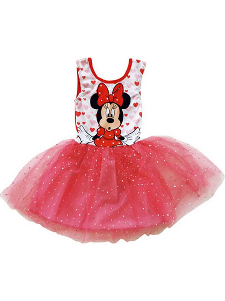 Παιδικό Φόρεμα Τούλι Minnie Mouse Κόκκινο Χρώμα Disney
