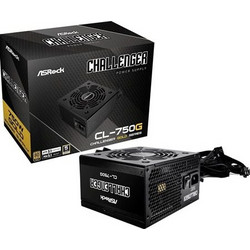 ASRock Challenger CL-750G 750W Power Supply, 80+ Gold, Active PFC, 120mm Fan, Full Wired, Black (90-UXC075-GNEAAA)