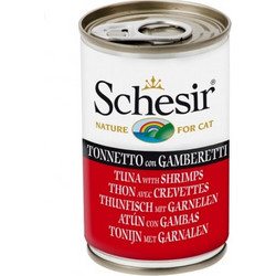 Schesir Nature for Cat Adult with Tuna & Shrimps in Jelly 140gr