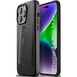 MUJJO Full Leather Wallet Case - Δερμάτινη Θήκη-Πορτοφόλι Apple iPhone 14 Pro Max - Black (MUJJO-CL-030-BK)