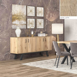 Μπουφές Νο 2 180x44.5x85 Με Επιλογές Χρωμάτων - Λάττε-Latte