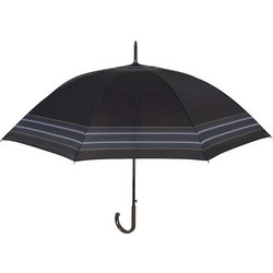 Umbrella Gent Golf 65/8 Aut. black with border stripe μπλε