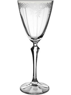 Crystalex Σετ Ποτήρια Κρασιού Κρυστάλλινα Κολωνάτα Elisabeth 250ml 6τμχ CLX08106022