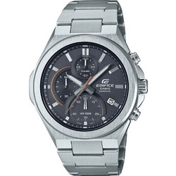 Casio Edifice Ανδρικό Ρολόι Χρονογράφος με Ασημί Μεταλλικό Μπρασελέ EFB-700D-8AVUEF