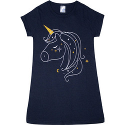 Pretty Baby Unicorn Παιδικό Νυχτικό Βαμβακερό Καλοκαιρινό Navy Μπλε 63145