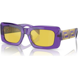 Versace VE4444U 5408/V9 Γυναικεία Γυαλιά Ηλίου Ορθογώνια Κοκάλινα Μωβ με Κίτρινο Polarized Φακό