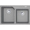 Franke Urban UBG 620-78 Stone Grey Ένθετος Νεροχύτης Γρανίτη 78x50cm