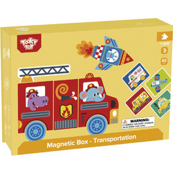 Tooky Toy Μαγνητικό Κουτί Μέσα Μεταφοράς TF618