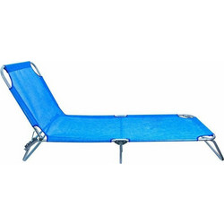 Sunpro Ξαπλώστρα Παραλίας Μεταλλική 185x55x24εκ. σε Μπλε ΧρώμαΚωδικός: W0012-6T