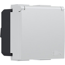 Acaelec Modys Πρίζα Σούκο με Kαπάκι 2P+E 16A 250VAC IP20 Ιβουάρ (10101312211)