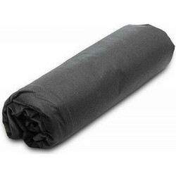 Sunshine Home Σεντόνι Μονό Βαμβακερό με Λάστιχο 100x200+20 Menta 21 Black