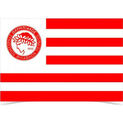 Σημαία ομάδων δίχτυ στάμπα ΟΛΥΜΠΙΑΚΟΣ FC Ελλάς 50x75cm