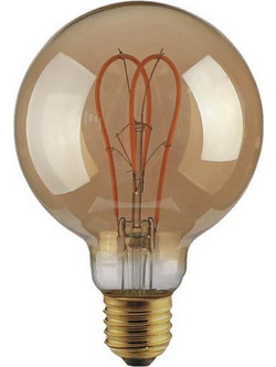 Λάμπα LED G125 Eurolamp (147-78703) για ντουί E27, 5W, 2000Κ, Θερμό Λευκό 147-78703