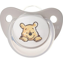 Nuk Tredline Disney Winnie The Pooh Ανατομική Ορθοδοντική Πιπίλα Σιλικόνης 0-6m Γκρι