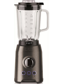 Black & Decker BXJB1200E Μπλέντερ για Smoothie με Γυάλινη Κανάτα 1.5lt 1200W