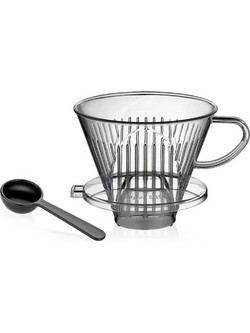 Καφετιέρα Εκχύλισης Coffee Dripper Με Κουταλάκι 345049 Φ13,5cm Clear Cilio Acrylic