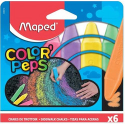 Κιμωλίες πεζοδρομίου MAPED σετ 6 χρώματα