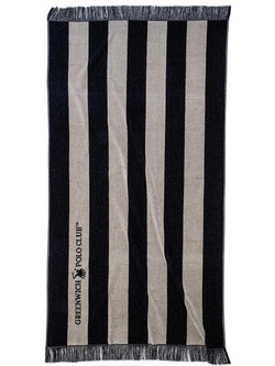 Greenwich Polo Club 3727 Πετσέτα Θαλάσσης Μαύρη 90x170cm