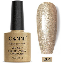 Canni 201 Mocha Pearl Ημιμόνιμο Βερνίκι Νυχιών 7.3ml