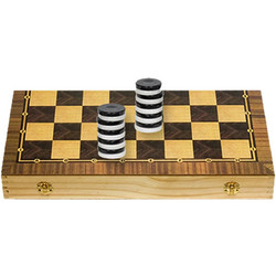 ToyMarkt Τάβλι Ξύλινο με Πούλια 20x20cm 8936