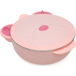 Kiokids Δοχείο Φαγητού Bear Pink 450ml