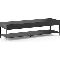 Έπιπλο Τηλεόρασης Ξύλινο Μαύρο Μ40xΠ135xΥ38cm Febee 3614852532861