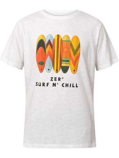 Zero SURF N' CHILL TEE Λευκό