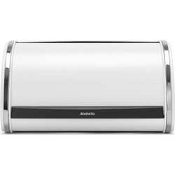 Brabantia 1003254 Ψωμιέρα με Καπάκι Μεταλλική Roll Top, White