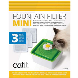 CATIT - Water Softening Filter Flower Fountain 15L 3pcs - 7850364 - Pet Supplies