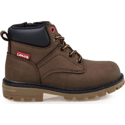 Levi's Παιδικά Αρβυλάκια Σοκολατί Δερμάτινα με Φερμουάρ VFOR0102S-0592