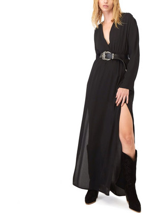 Dolce Domenica Maxi Φόρεμα για Γάμο / Βάπτιση Μαύρο W23-23710B