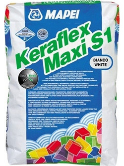 Κόλλα Πλακιδίων Λευκή 23kg Mapei Keraflex Maxi S1