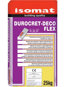 DUROCRET DECO FLEX 25kg Λευκή, Πατητή τσιμεντοκονία