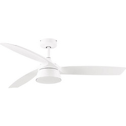 Beacon Lucci Air Bronx Ανεμιστήρας Οροφής 133cm 20W με Φως & Τηλεχειριστήριο Λευκός