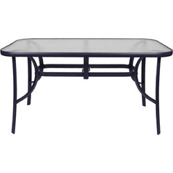 Homeplus Οβάλ Τραπέζι Κήπου Μεταλλικό Ανθρακί 150x90x70cm 01.02.0813