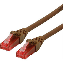 Roline U/UTP Cat.6 Καλώδιο Δικτύου Ethernet 7.5m Brown