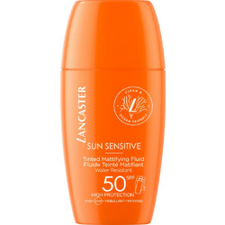 Lancaster Sun Sensitive Luminous Mattifying Fluid Αντηλιακό Γαλάκτωμα Προσώπου με Χρώμα SPF50 30ml
