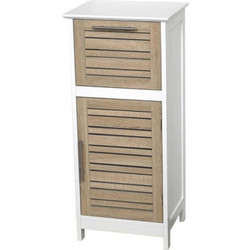 Ντουλάπι MDF λευκό με μπεζ 36Χ30Χ83