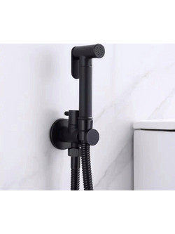 STOCCO Επιτοίχιο Σετ Μπιντέ με Ντουζάκι shut-off ST-402B BLACK MAT
