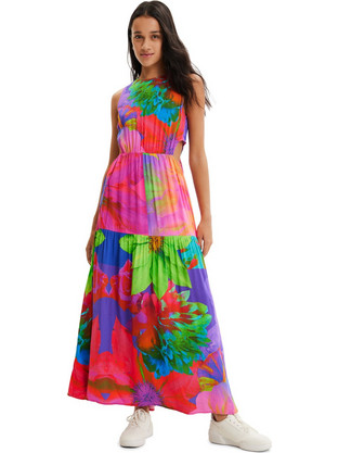 Desigual Sandall Midi Καλοκαιρινό Καθημερινό Φόρεμα Πολύχρωμο 23SWVW91-9019