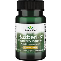 Swanson Maximum Strength Razberi-K Raspberry Ketones Συμπλήρωμα Διατροφής 500mg 60 Κάψουλες