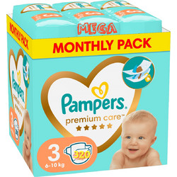 Pampers Premium Care Monthly Pack Πάνες No3 6-10kg 320τμχ