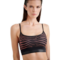 BLU4U Bikini Top Μπουστάκι με Ενίσχυση Animal Print Μαύρο 23366062-02