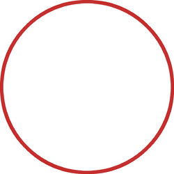 Χούλα-Χουπ 70cm - Φ19mm - 260gr, Κόκκινο 48157