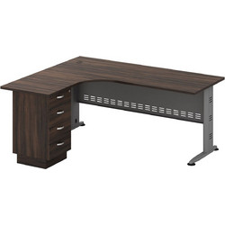 Woodwell Superior Γωνιακό Επαγγελματικό Γραφείο Ξύλινο 180x150x75cm ΕΟ703,L1