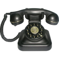 Telco Vintage 20 Ενσύρματο Τηλέφωνο Ρετρό Μαύρο
