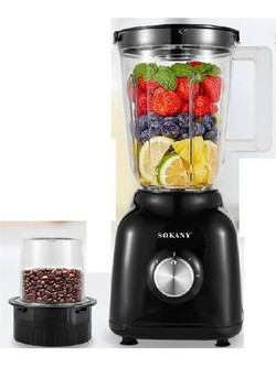 Sokany SK-168 Μπλέντερ για Smoothie 1.5lt 500W Μαύρο